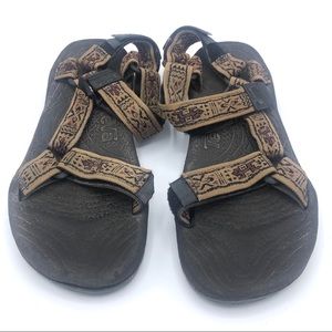 Teva Sandals Tan Tribal Aztec Men 9